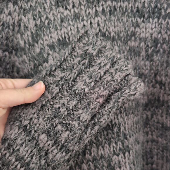 Romeo & Juliet Couture Sweater Mock Neck Pullover Chunky Knit Drop Sleeve M - Picture 3 of 11